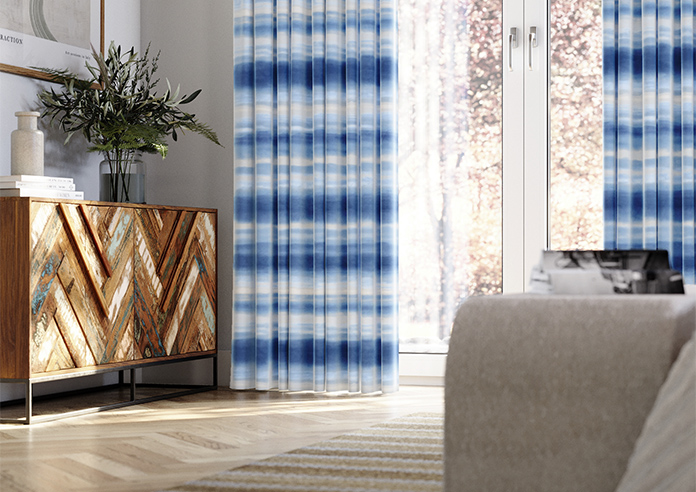 Ombre Velvet, Vivid Blue - Made to Measure Curtains - Image 5